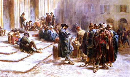  Keeley Halswelle Piazza Consolazione, Rome - Hand Painted Oil Painting