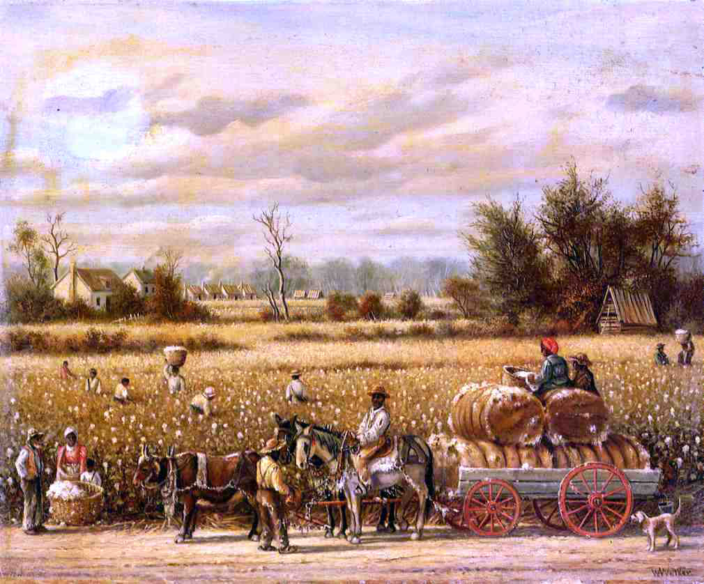  William Aiken Walker Picking Cotton - Hand Painted Oil Painting