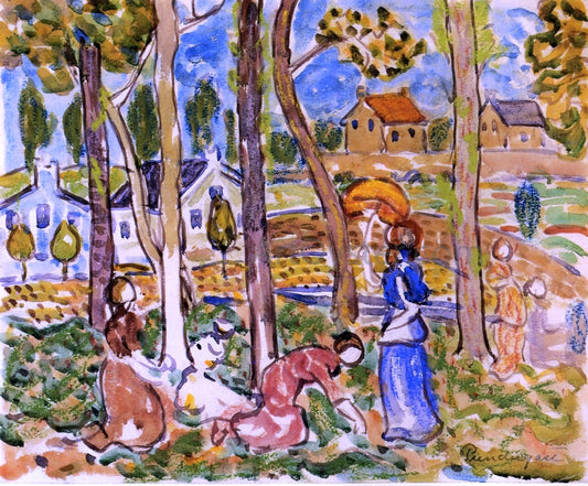  Maurice Prendergast Picking Strawberries - Hand Painted Oil Painting