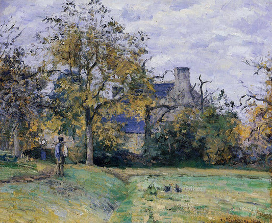  Camille Pissarro Piette's Home on Montfoucault - Hand Painted Oil Painting