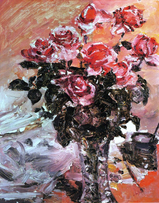  Lovis Corinth Pink Roses - Hand Painted Oil Painting