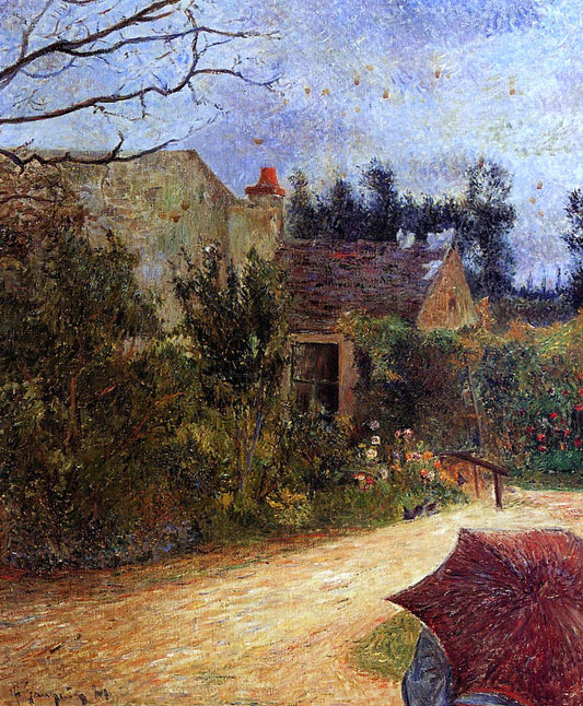  Paul Gauguin Pissarro's Garden, Quai du Pothuis, Pontoise - Hand Painted Oil Painting
