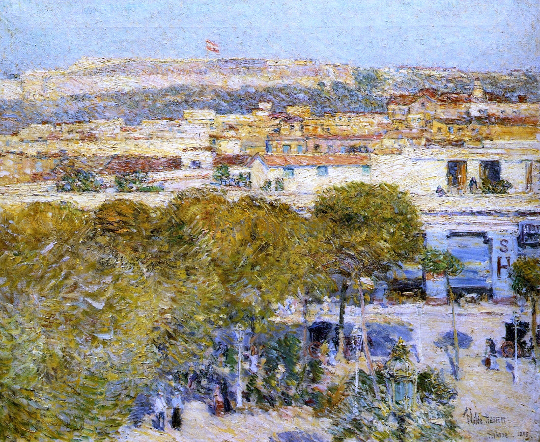  Frederick Childe Hassam Place Centrale and Fort Cabanas, Havana - Hand Painted Oil Painting