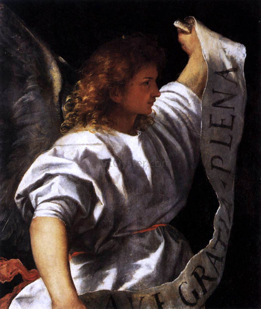  Titian Polyptych of the Resurrection: Archangel Gabriel - Hand Painted Oil Painting