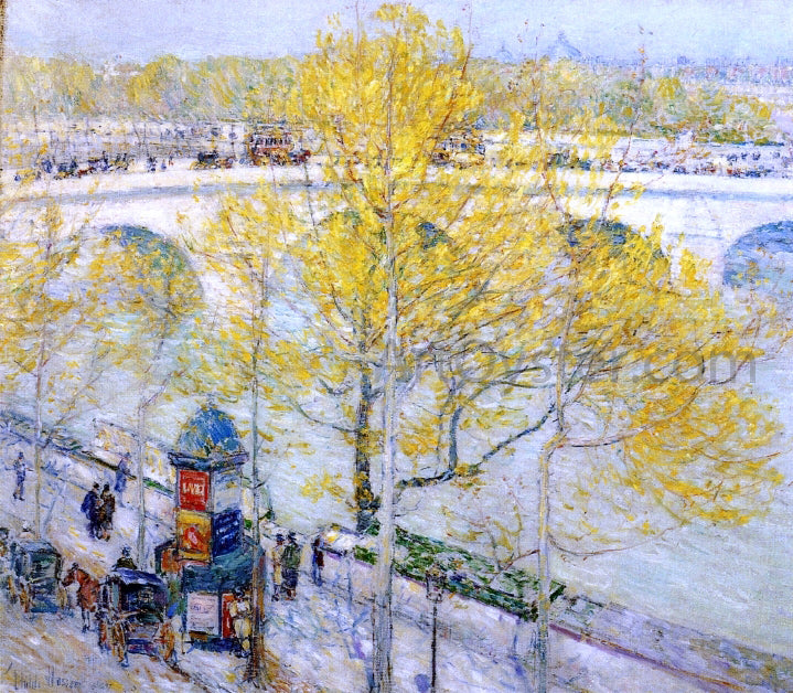  Frederick Childe Hassam Pont Royal, Paris - Hand Painted Oil Painting