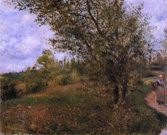  Camille Pissarro Pontoise Landscape, Through the Fields - Hand Painted Oil Painting