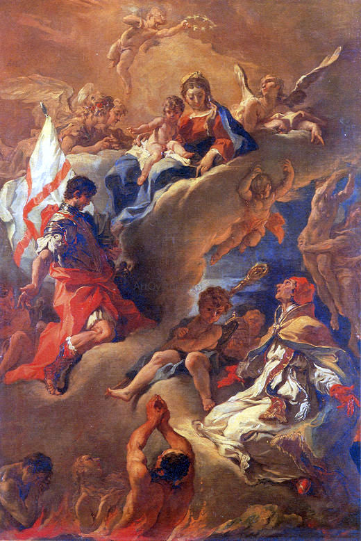  Sebastiano Ricci Pope Gregory the Great and Saint Vitalis Saving the Souls of Purgatory - Hand Painted Oil Painting