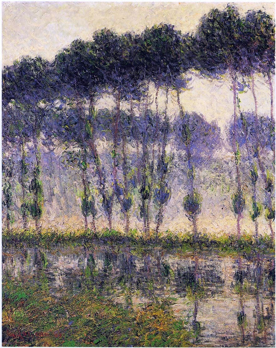  Gustave Loiseau Poplars by the Eau River - Hand Painted Oil Painting