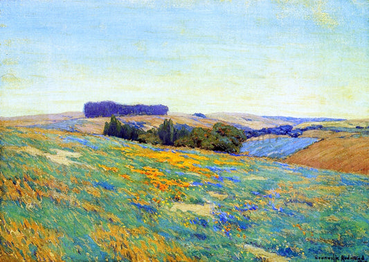  Granville Redmond Poppies and Lupine - Hand Painted Oil Painting