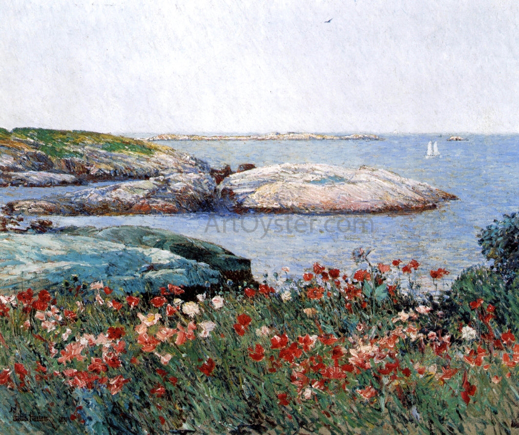  Frederick Childe Hassam Poppies, Isles of Shoals - Hand Painted Oil Painting