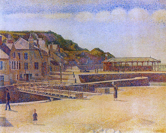  Georges Seurat Port-en-Bessin - Hand Painted Oil Painting