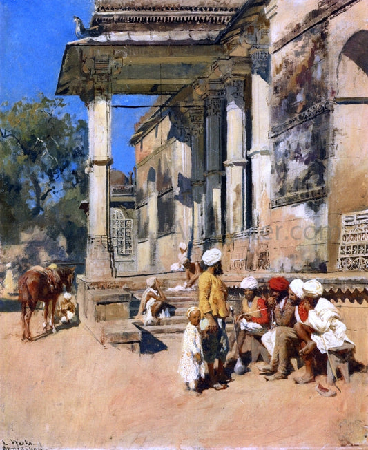  Edwin Lord Weeks Portico of a Mosque, Ahmedabad - Hand Painted Oil Painting