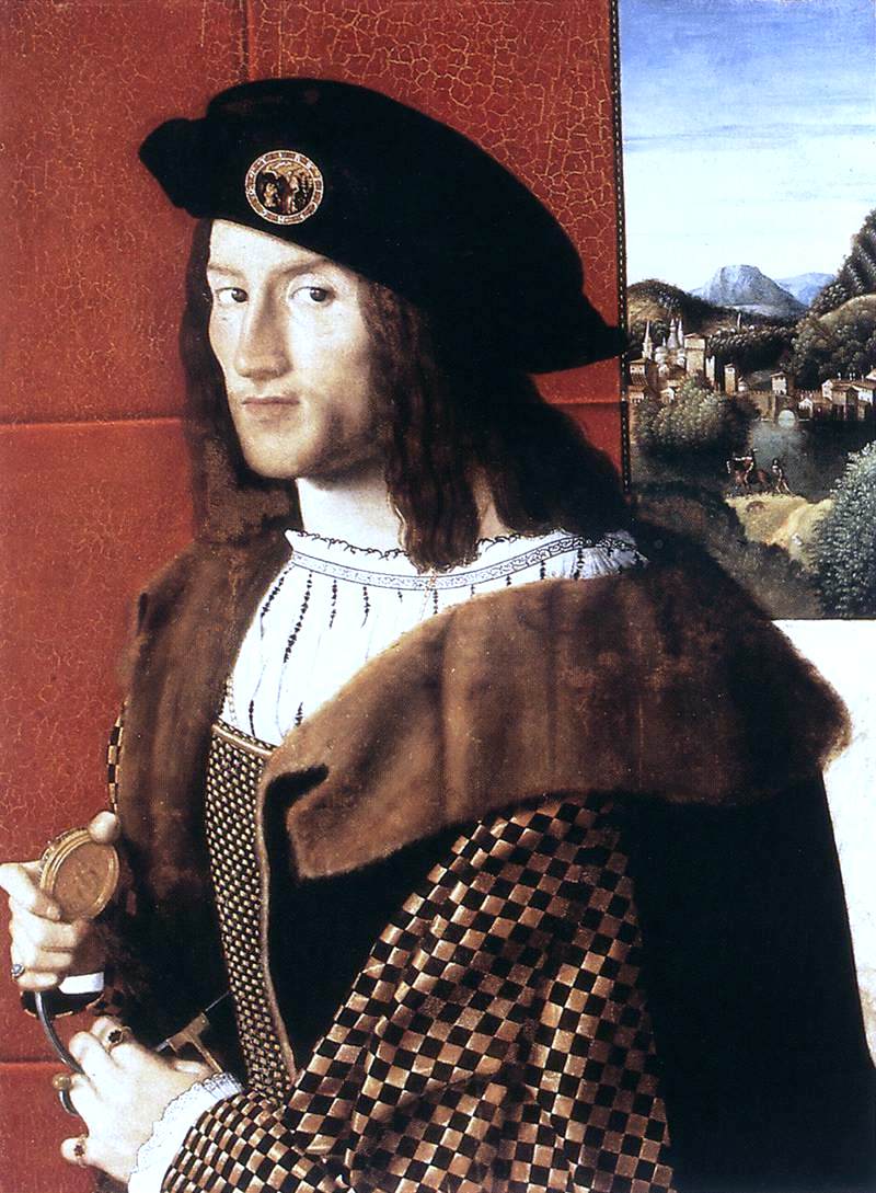  Bartolomeo Veneto Portrait of a Gentleman - Hand Painted Oil Painting