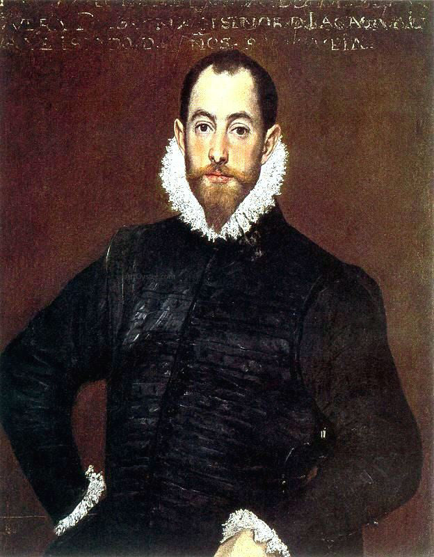  El Greco Portrait of a Gentleman from the Casa de Leiva - Hand Painted Oil Painting