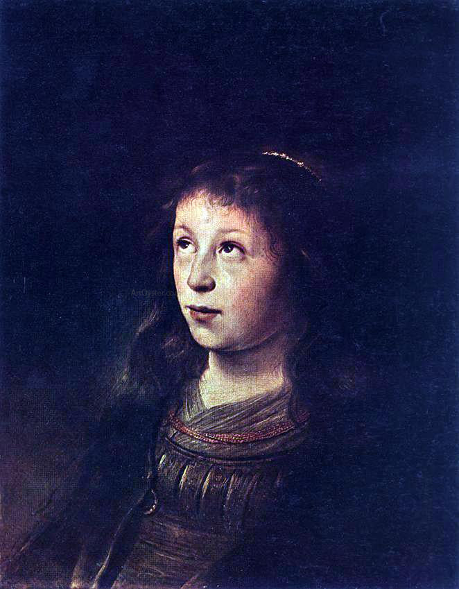 Jan Lievens Portrait of a Girl - Hand Painted Oil Painting