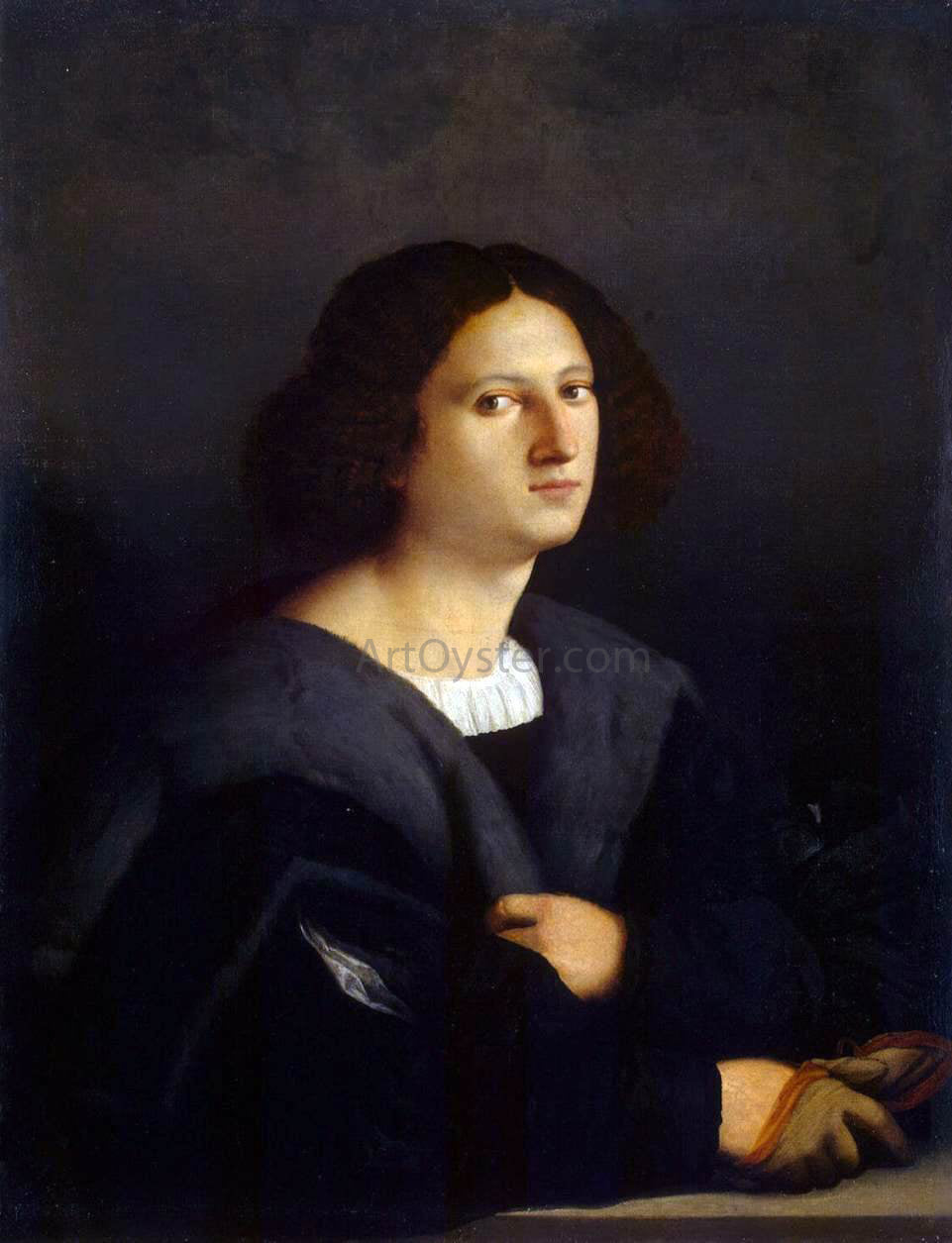  Palma Vecchio Portrait of a Man - Hand Painted Oil Painting