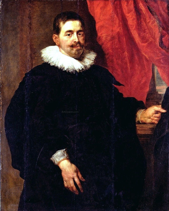  Peter Paul Rubens Portrait of a Man, Probably Peter Van Hecke - Hand Painted Oil Painting
