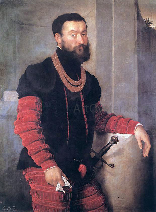  Giovanni Battista Moroni Portrait of a Soldier - Hand Painted Oil Painting