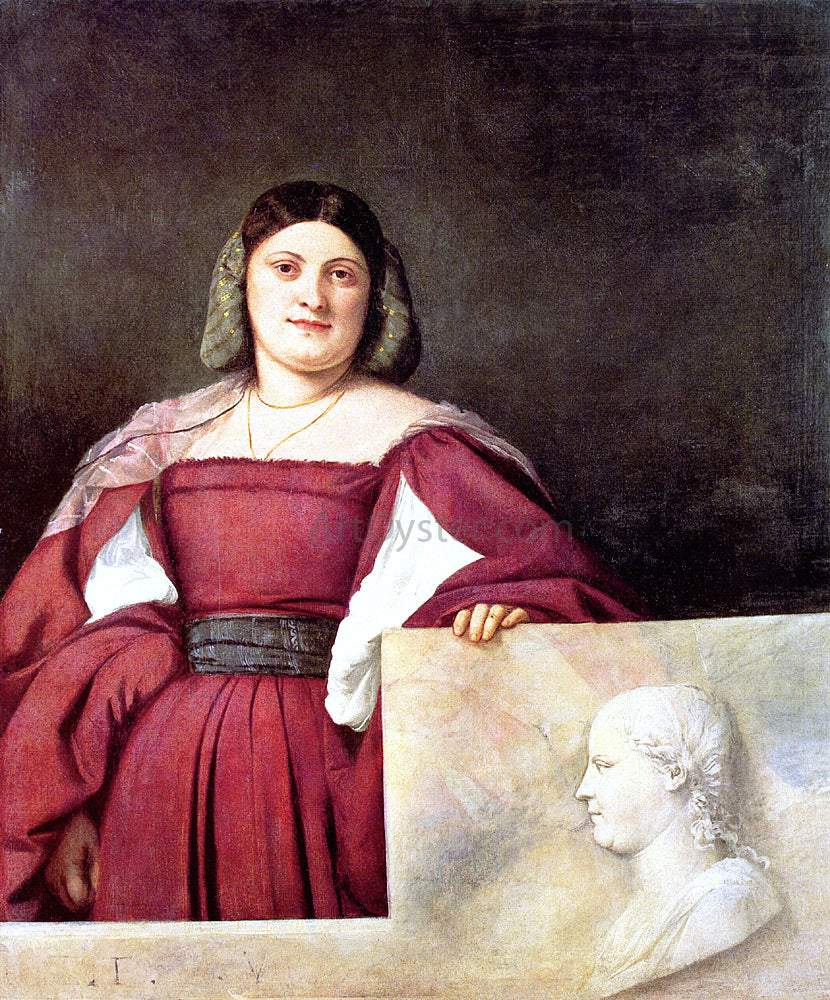  Titian Portrait of a Woman - Hand Painted Oil Painting