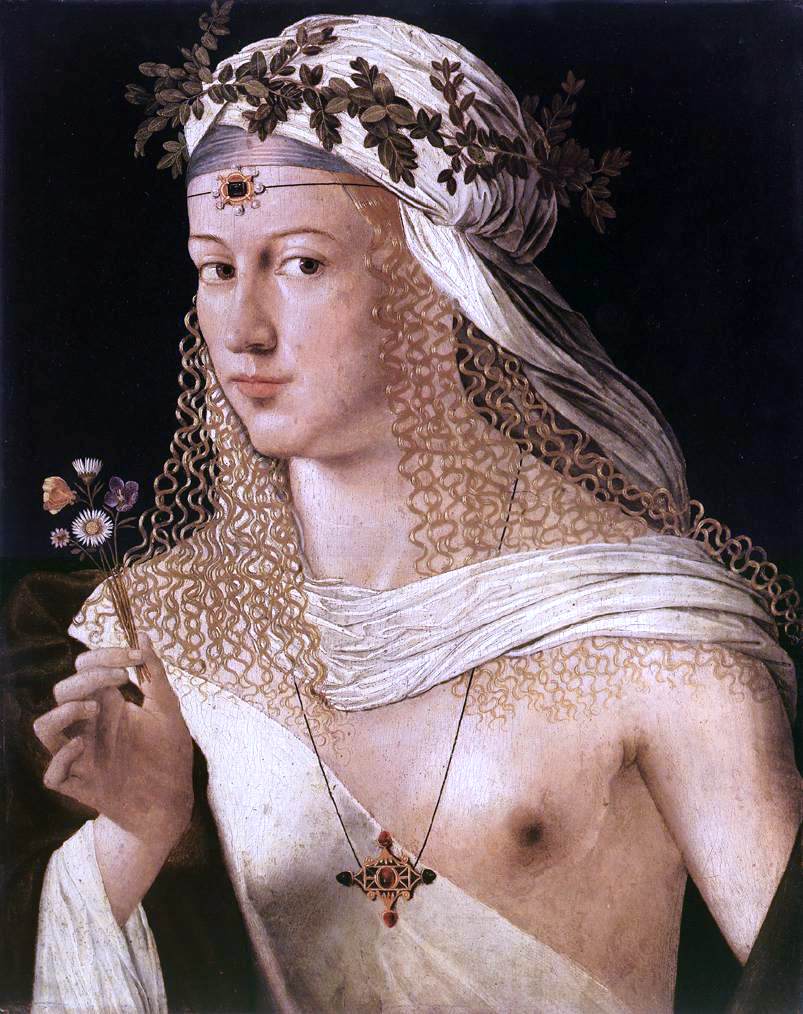  Bartolomeo Veneto Portrait of a Woman - Hand Painted Oil Painting