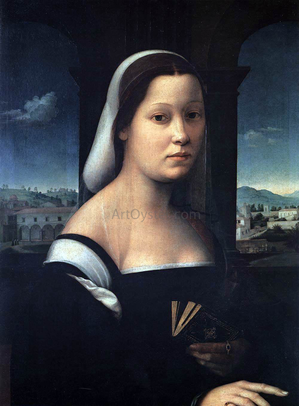  Ridolfo Ghirlandaio Portrait of a Woman, Called "The Nun" - Hand Painted Oil Painting