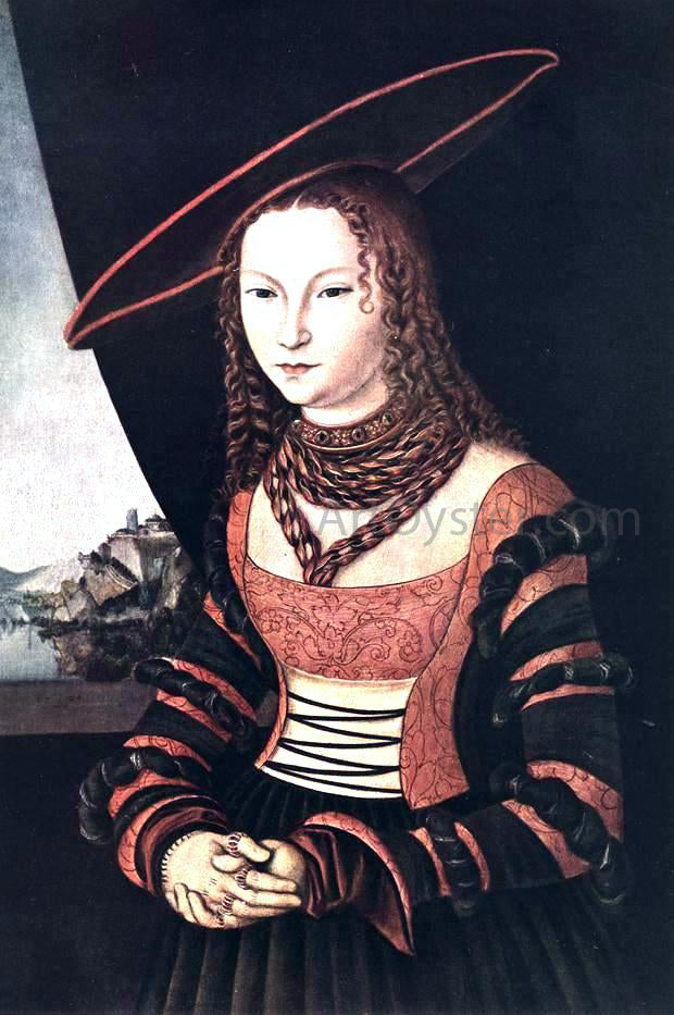  The Elder Lucas Cranach Portrait of a Woman - Hand Painted Oil Painting