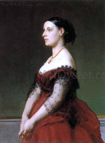  Tony Robert-Fleury Portrait of a Woman - Hand Painted Oil Painting