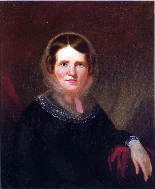  George Caleb Bingham Portrait of a Woman with a Red Broach - Hand Painted Oil Painting