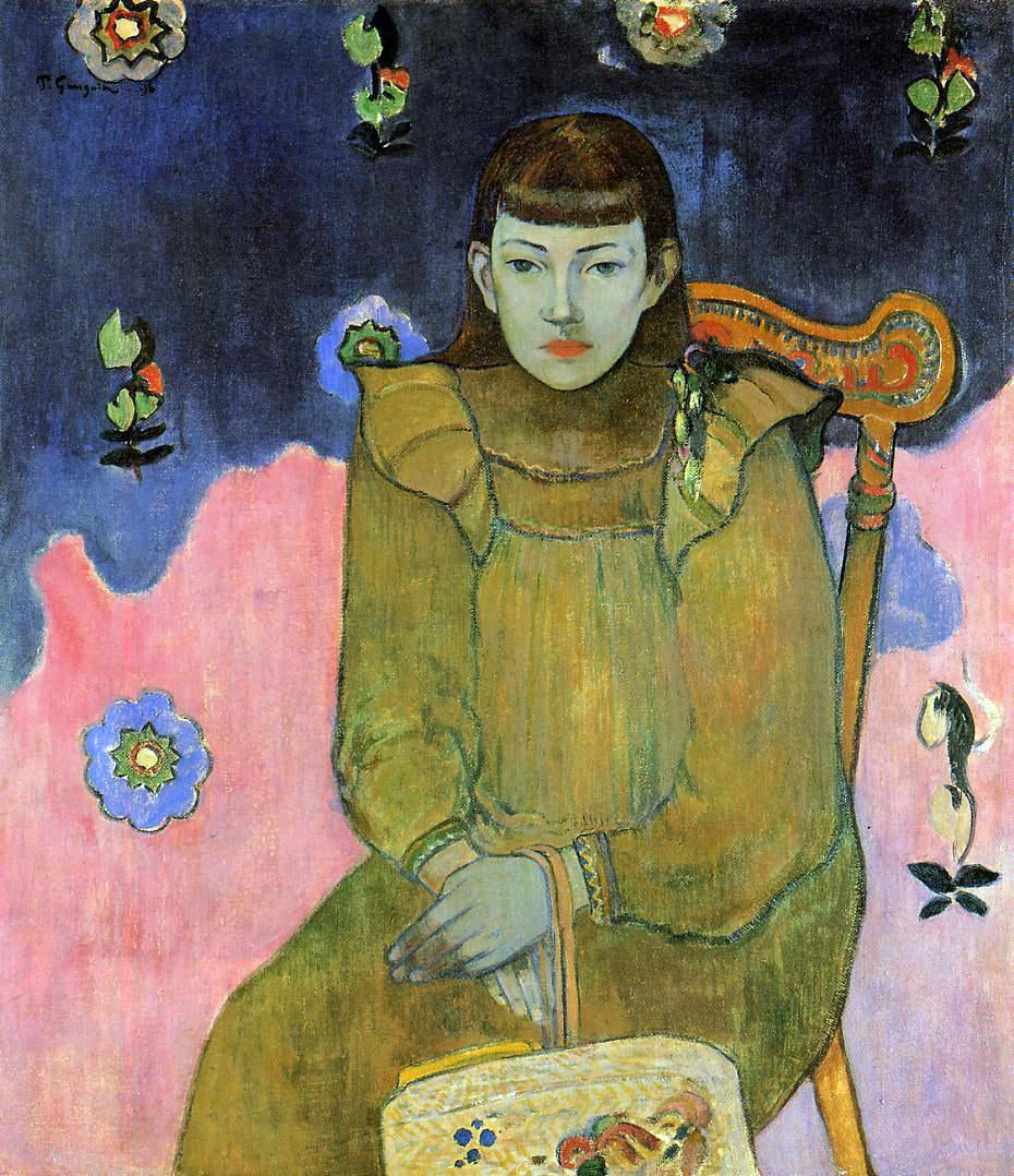  Paul Gauguin Portrait of a Young Woman, Vaite (Jeanne) Goupil - Hand Painted Oil Painting