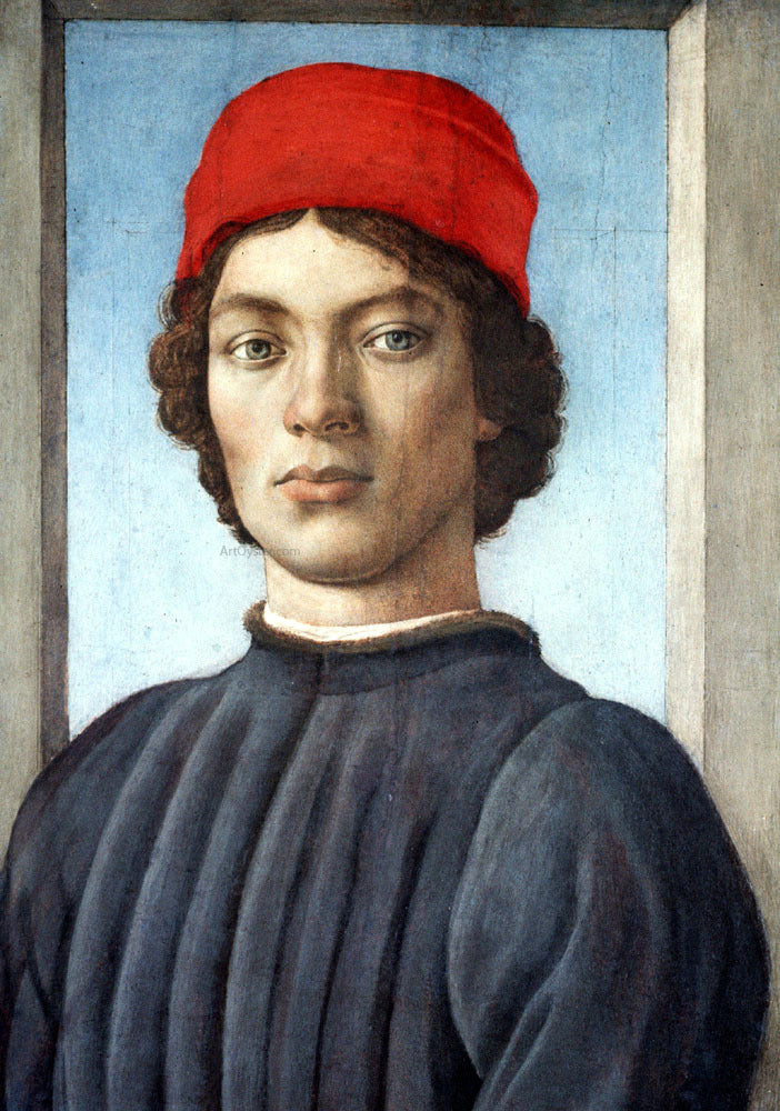  Filippino Lippi Portrait of a Youth - Hand Painted Oil Painting