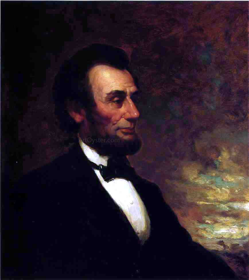 George Henry Story Portrait of Abraham Lincoln - Hand Painted Oil Painting