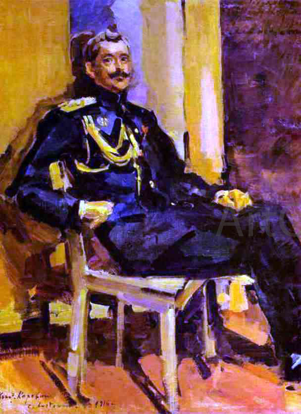  Constantin Alexeevich Korovin Portrait of an Officer - Hand Painted Oil Painting