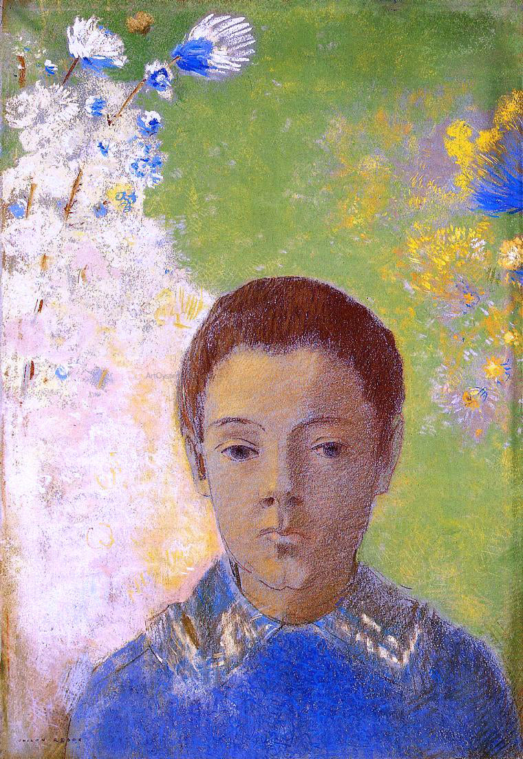 Odilon Redon Portrait of Ari Redon - Hand Painted Oil Painting