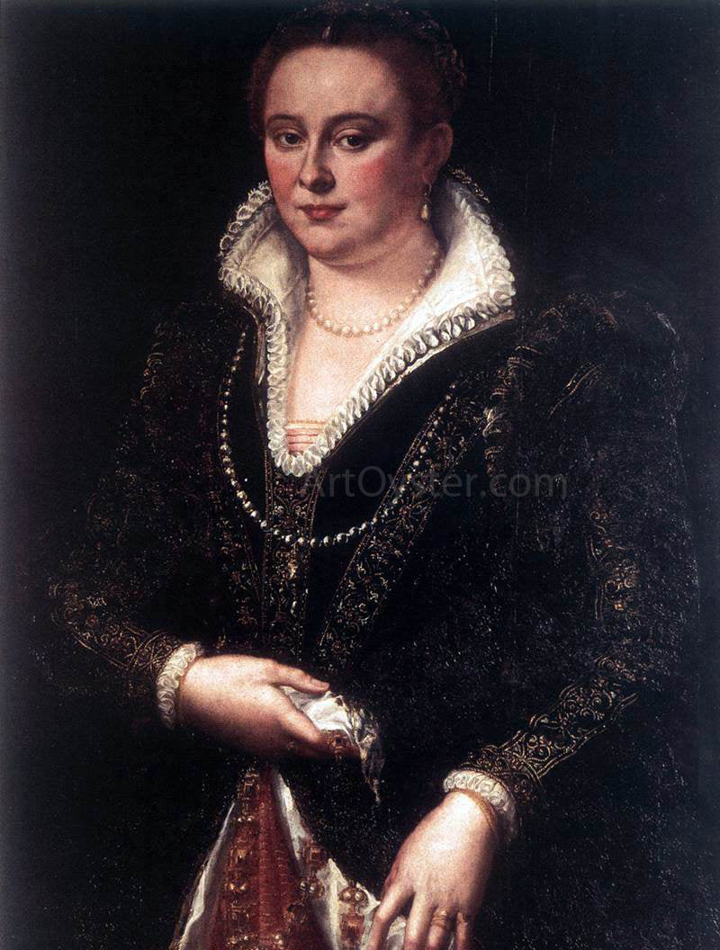  Girolamo Macchietti Portrait of Bianca Cappello - Hand Painted Oil Painting