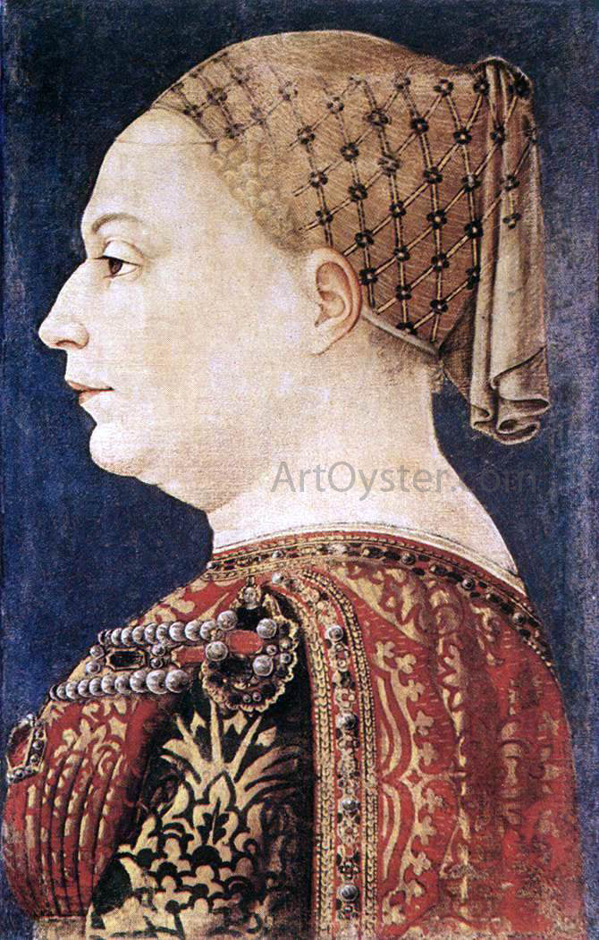  Bonifazio Bembo Portrait of Bianca Maria Sforza - Hand Painted Oil Painting