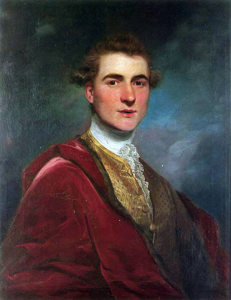  Sir Joshua Reynolds Portrait of Charles Hamilton, 8th Early of Haddington - Hand Painted Oil Painting