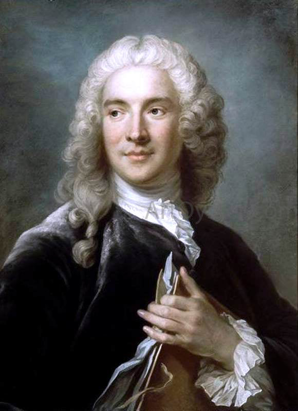  Gustaf Lundberg Portrait of Charles-Joseph Natoire - Hand Painted Oil Painting