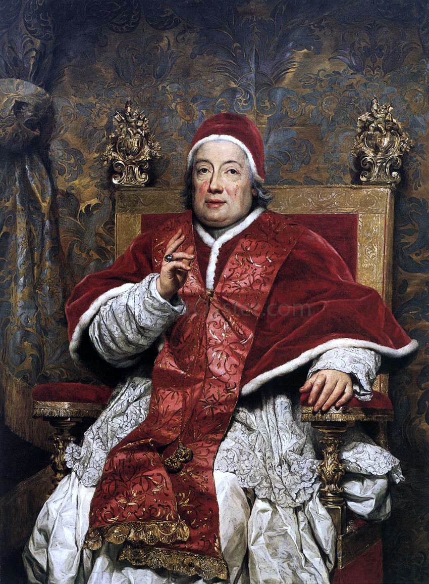  Anton Raphael Mengs Portrait of Clement XIII Rezzonico - Hand Painted Oil Painting