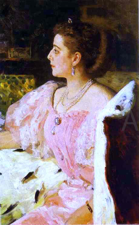  Ilia Efimovich Repin Portrait of Countess Natalia Golovina - Hand Painted Oil Painting