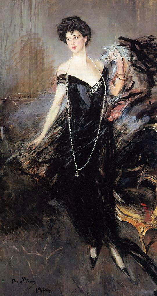  Giovanni Boldini Portrait of Donna Franca Florio - Hand Painted Oil Painting