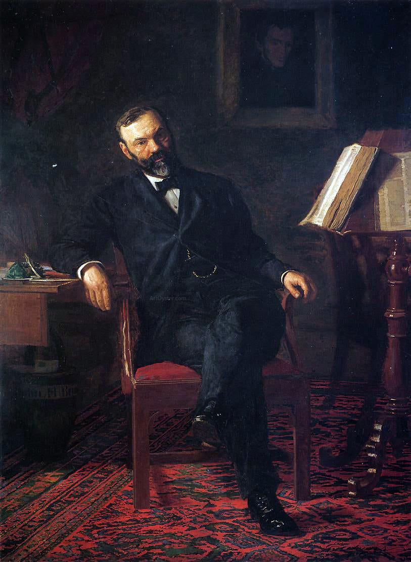  Thomas Eakins Portrait of Dr. John H. Brinton - Hand Painted Oil Painting