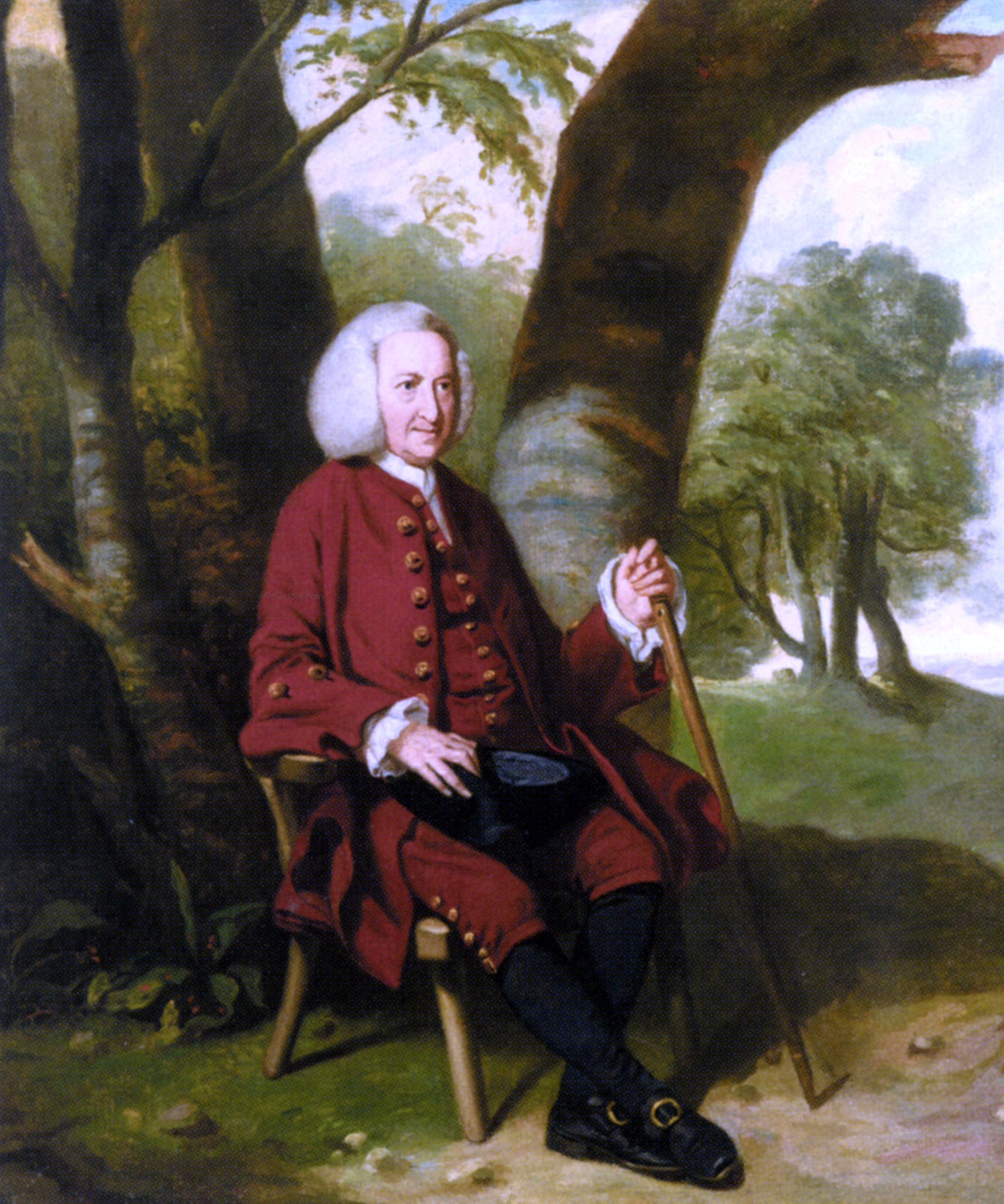  Johann Zoffany Portrait of Dr. Thomas Hanson of Canterbury - Hand Painted Oil Painting