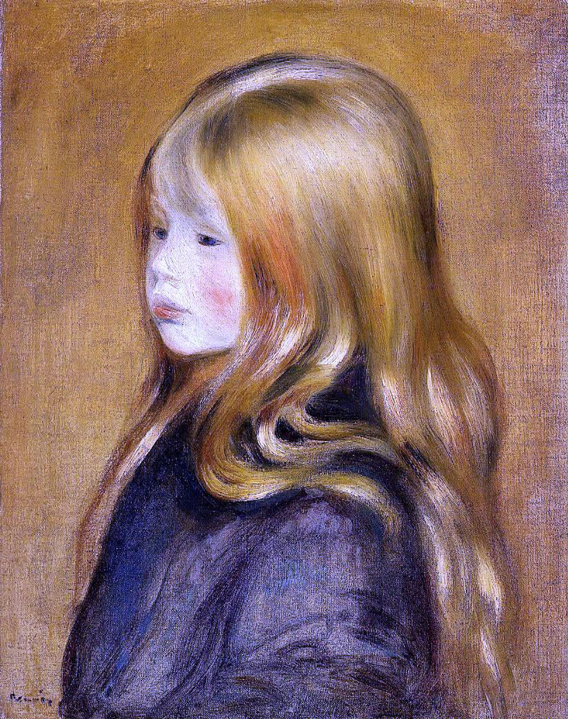  Pierre Auguste Renoir Portrait of Edmond Renoir, Jr. - Hand Painted Oil Painting