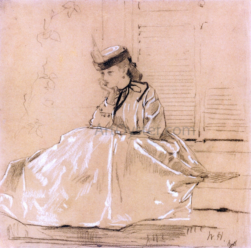  Winslow Homer Portrait of Elizabeth Loring Grant - Hand Painted Oil Painting
