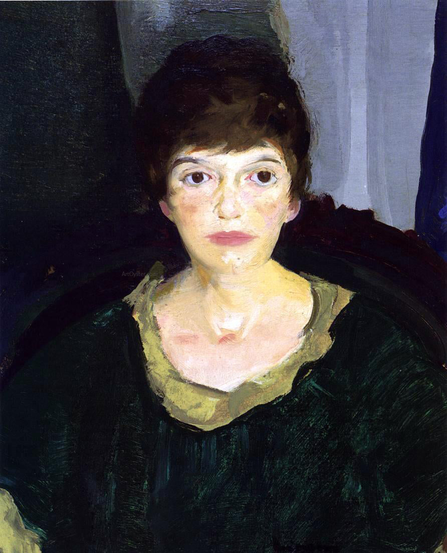  George Wesley Bellows Portrait of Emme in Night Light - Hand Painted Oil Painting