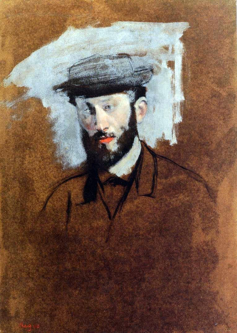  Edgar Degas Portrait of Eugene Manet (study) - Hand Painted Oil Painting