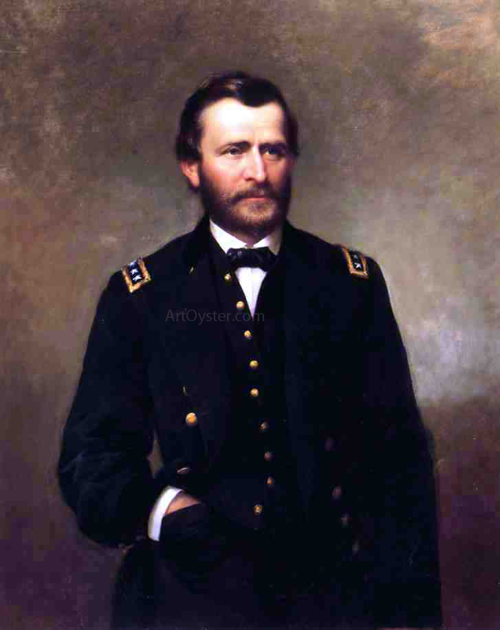  George Cochran Lambdin Portrait of General Ulysses S. Grant - Hand Painted Oil Painting