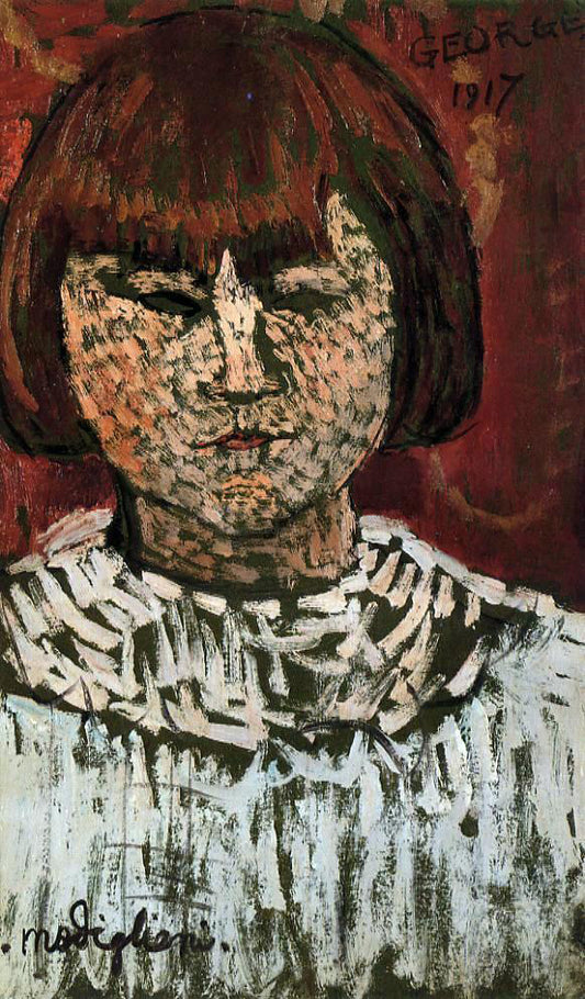  Amedeo Modigliani Portrait of George Ortiz - Hand Painted Oil Painting