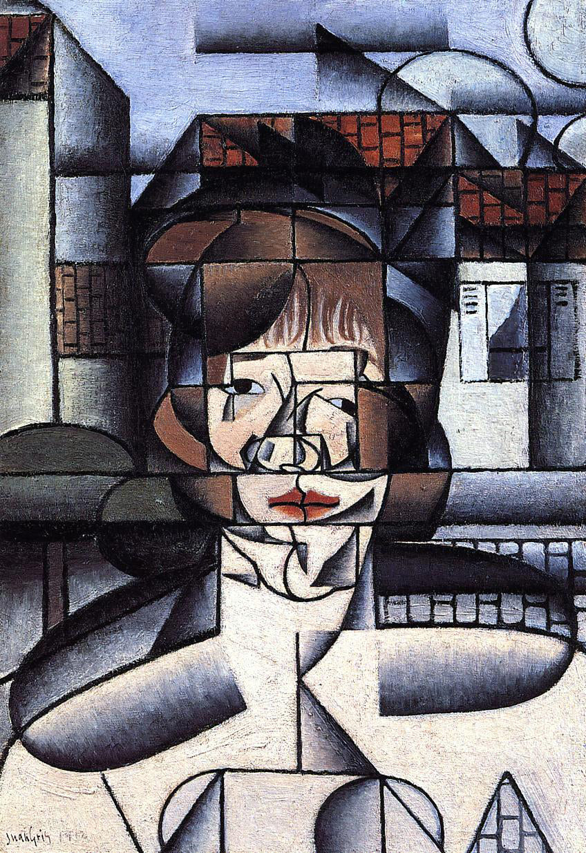  Juan Gris Portrait of Germaine Raynal - Hand Painted Oil Painting