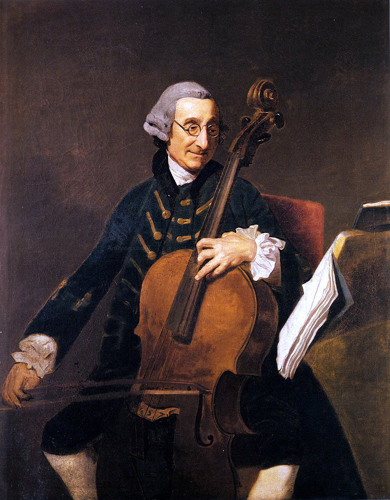  Johann Zoffany Portrait Of Giacomo Cervetto (1680-1783) - Hand Painted Oil Painting